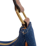 セリーヌ CELINE アヴァバッグ 193952 ブルー　ゴールド金具 デニムジャンバス レディース ショルダーバッグ