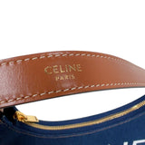 セリーヌ CELINE アヴァバッグ 193952 ブルー　ゴールド金具 デニムジャンバス レディース ショルダーバッグ