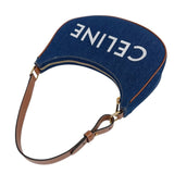 セリーヌ CELINE アヴァバッグ 193952 ブルー　ゴールド金具 デニムジャンバス レディース ショルダーバッグ