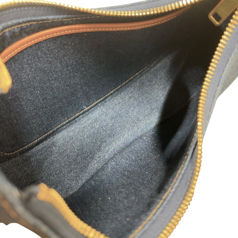 セリーヌ CELINE アヴァバッグ 193952 ブルー　ゴールド金具 デニムジャンバス レディース ショルダーバッグ