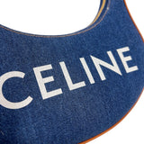 セリーヌ CELINE アヴァバッグ 193952 ブルー　ゴールド金具 デニムジャンバス レディース ショルダーバッグ