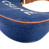セリーヌ CELINE アヴァバッグ 193952 ブルー　ゴールド金具 デニムジャンバス レディース ショルダーバッグ