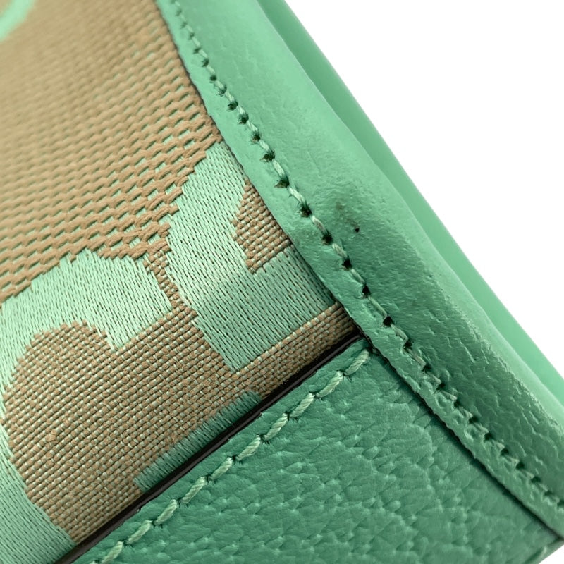 グッチ GUCCI ジャンボGG ミニトート 671623 グリーン/ベージュ ジャンボGGキャンバス レディース ショルダーバッグ