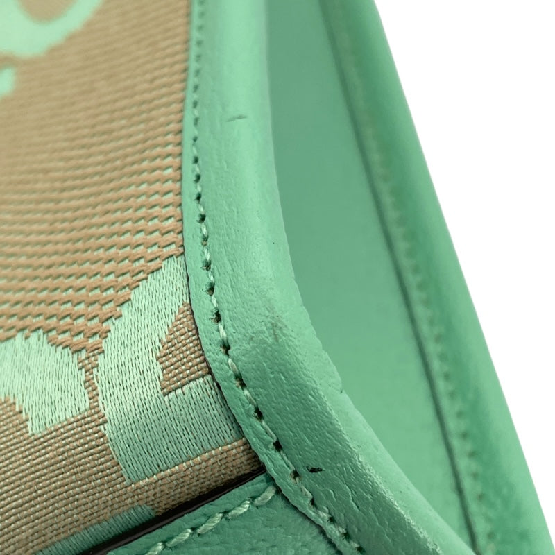 グッチ GUCCI ジャンボGG ミニトート 671623 グリーン/ベージュ ジャンボGGキャンバス レディース ショルダーバッグ