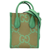 グッチ GUCCI ジャンボGG ミニトート 671623 グリーン/ベージュ ジャンボGGキャンバス レディース ショルダーバッグ