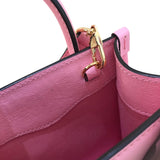 グッチ GUCCI ミニトート ばなにゃコラボ 671623 ピンク レザー レディース ショルダーバッグ