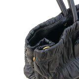 プラダ PRADA リボントートバッグ BN1932 ブラック 　ゴールド金具 ナッパレザー レディース トートバッグ