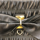 プラダ PRADA リボントートバッグ BN1932 ブラック 　ゴールド金具 ナッパレザー レディース トートバッグ