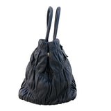 プラダ PRADA リボントートバッグ BN1932 ブラック 　ゴールド金具 ナッパレザー レディース トートバッグ