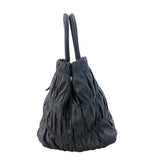 プラダ PRADA リボントートバッグ BN1932 ブラック 　ゴールド金具 ナッパレザー レディース トートバッグ
