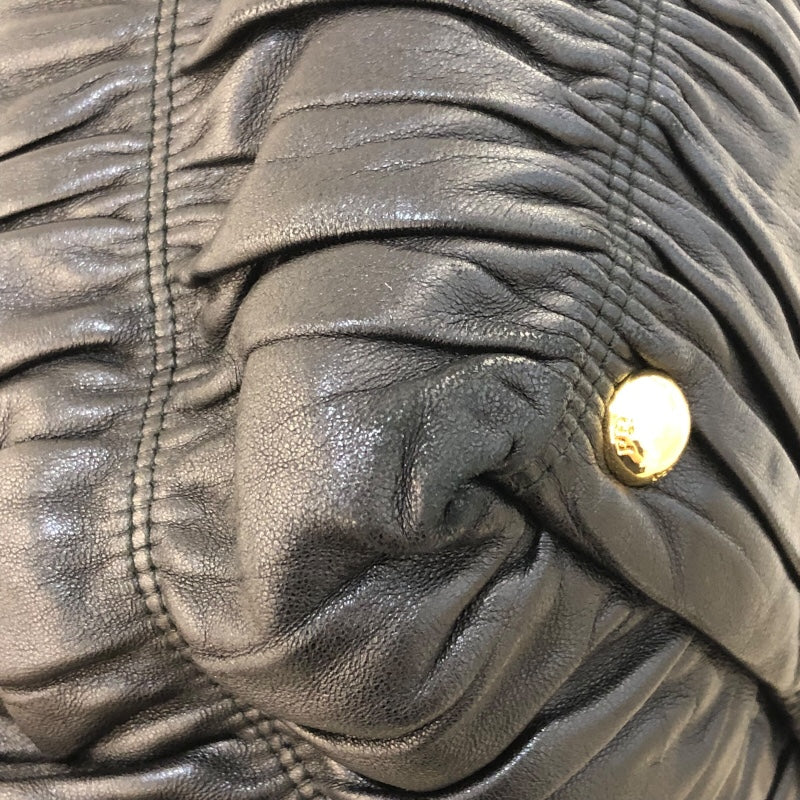 プラダ PRADA リボントートバッグ BN1932 ブラック 　ゴールド金具 ナッパレザー レディース トートバッグ