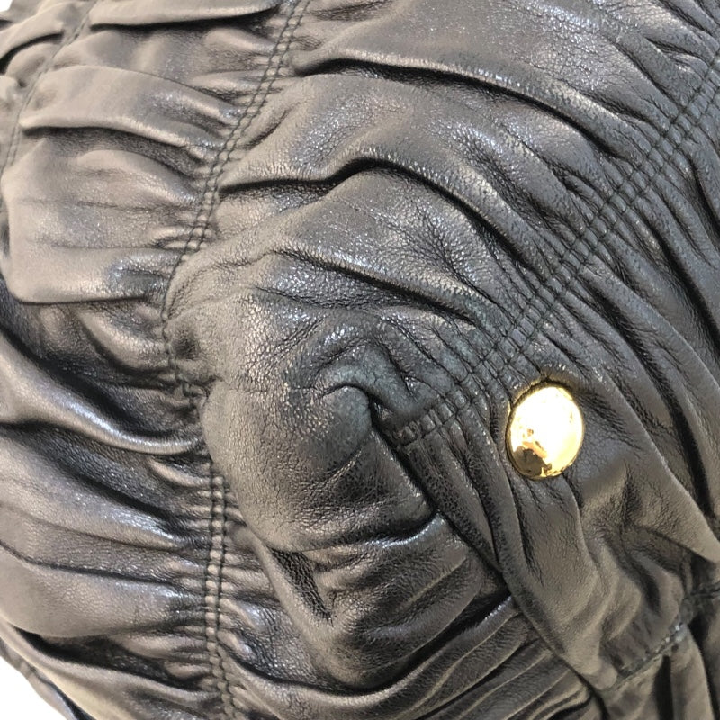 プラダ PRADA リボントートバッグ BN1932 ブラック 　ゴールド金具 ナッパレザー レディース トートバッグ
