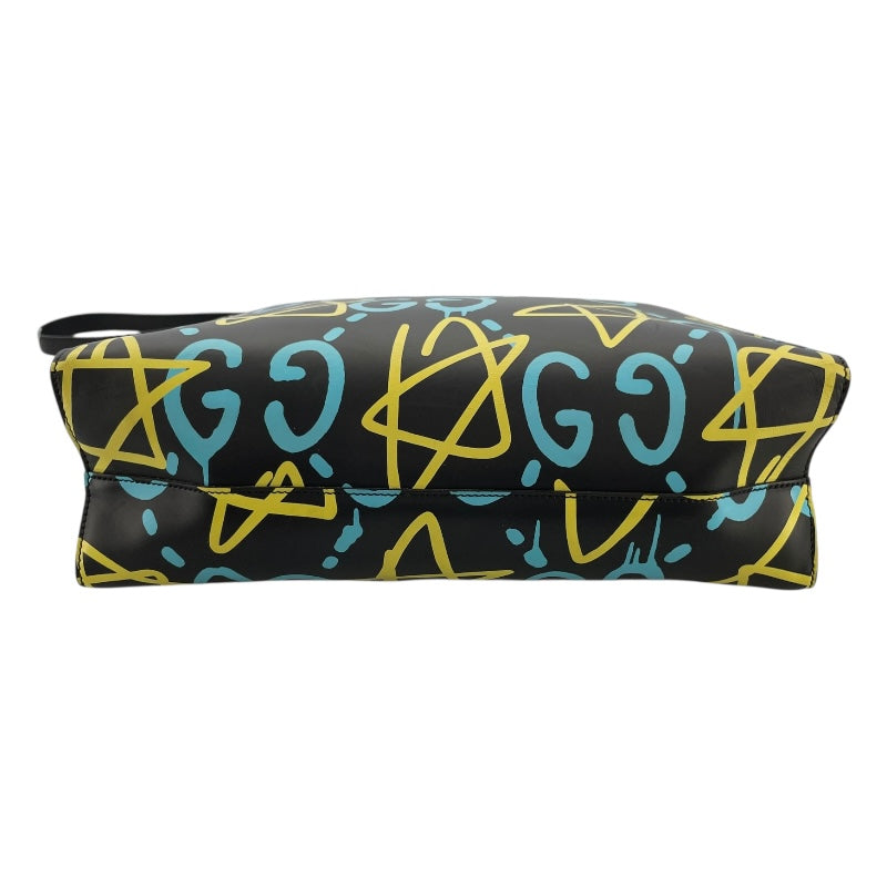 グッチ GUCCI グッチゴースト トートバッグ 414476 ブラック レザー レディース ショルダーバッグ