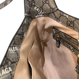 グッチ GUCCI ジャッキー1961 2WAY バレンシアガコラボ 63670 ベージュ ゴールド金具 GGスプリーム レディース ハンドバッグ