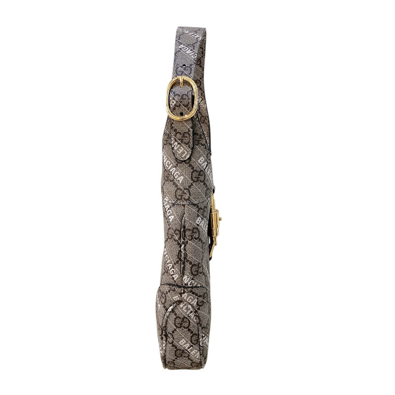 グッチ GUCCI ジャッキー1961 2WAY バレンシアガコラボ 63670 ベージュ ゴールド金具 GGスプリーム レディース ハンドバッグ