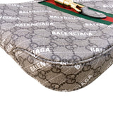 グッチ GUCCI ジャッキー1961 2WAY バレンシアガコラボ 63670 ベージュ ゴールド金具 GGスプリーム レディース ハンドバッグ