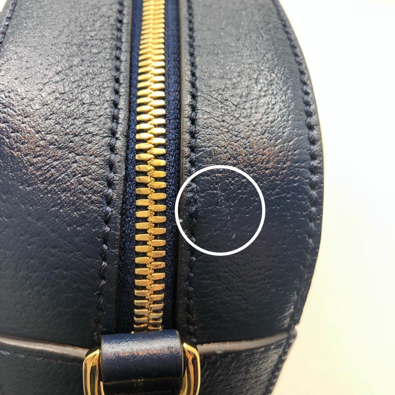 グッチ GUCCI GGカレイドショルダーバッグ 476466 ネイビー/イエロー PVCコーティングキャンバス/レザー レディース ショルダーバッグ
