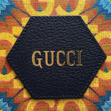 グッチ GUCCI GGカレイドショルダーバッグ 476466 ネイビー/イエロー PVCコーティングキャンバス/レザー レディース ショルダーバッグ