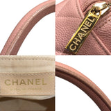 シャネル CHANEL ココマークミニボストンバッグ A20996 ピンク キャビアスキン レディース ハンドバッグ