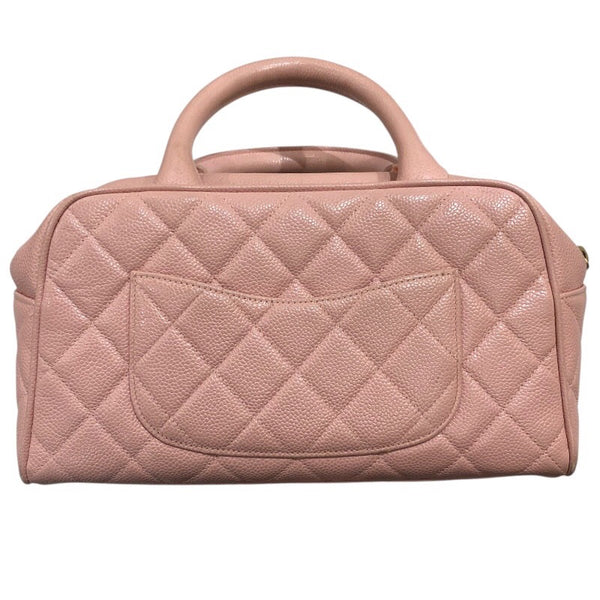 シャネル CHANEL ココマークミニボストンバッグ A20996 ピンク キャビアスキン レディース ハンドバッグ