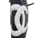 シャネル CHANEL カンボンショルダーバッグミディアム A25178 ブラック・シルバー金具 ラム レディース ショルダーバッグ