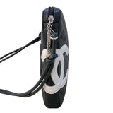 シャネル CHANEL カンボンショルダーバッグミディアム A25178 ブラック・シルバー金具 ラム レディース ショルダーバッグ