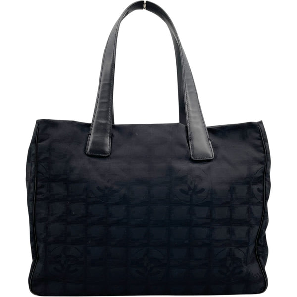 シャネル CHANEL ニュートラベルライン トート MM A15991　10番台 ブラック ナイロンジャガード レディース トートバッグ