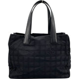 シャネル CHANEL ニュートラベルライン トート MM A15991　10番台 ブラック ナイロンジャガード レディース トートバッグ