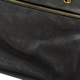 シャネル CHANEL ココマーク チェーントートバッグ A01804 5番台 ブラック ゴールド金具 キャビアスキン レディース ショルダーバッグ