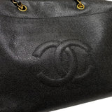 シャネル CHANEL ココマーク チェーントートバッグ A01804 5番台 ブラック ゴールド金具 キャビアスキン レディース ショルダーバッグ