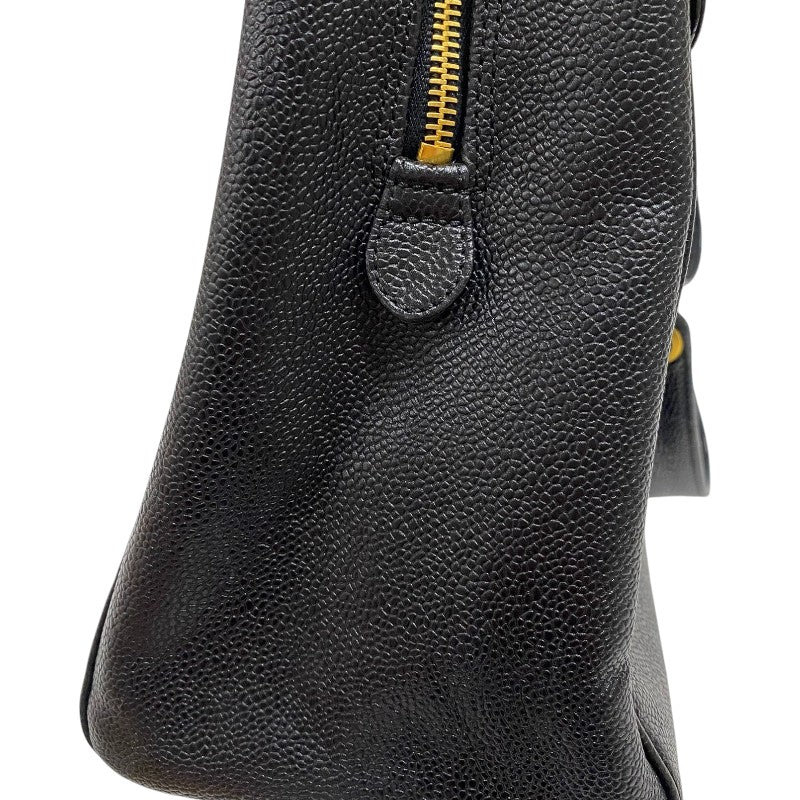 シャネル CHANEL ココマーク チェーントートバッグ A01804 5番台 ブラック ゴールド金具 キャビアスキン レディース ショルダーバッグ
