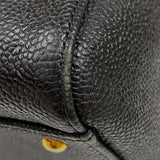 シャネル CHANEL ココマーク チェーントートバッグ A01804 5番台 ブラック ゴールド金具 キャビアスキン レディース ショルダーバッグ
