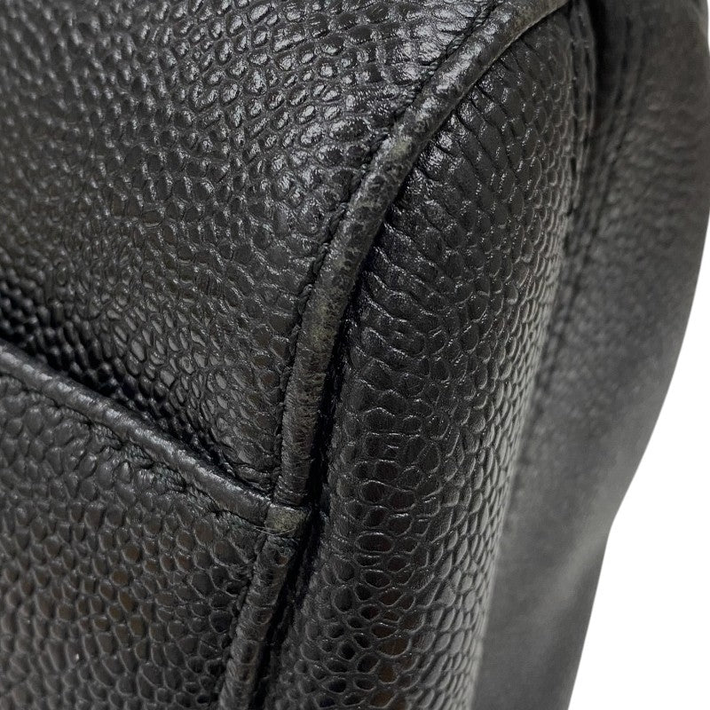 シャネル CHANEL ココマーク チェーントートバッグ A01804 5番台 ブラック ゴールド金具 キャビアスキン レディース ショルダーバッグ