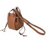 ロエベ LOEWE ハンモック ドローストリングスバッグ ミニ 314.30.V07 タン カーフ レディース ショルダーバッグ