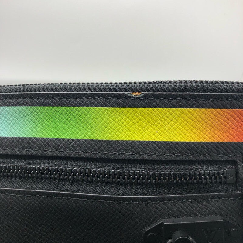 ルイ・ヴィトン LOUIS VUITTON ポシェットA4 M30347 ブラック/レインボー タイガ メンズ クラッチバッグ