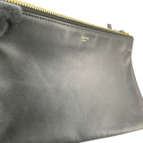 セリーヌ CELINE トリオ ラージ 171453 ブラック ラム レディース ショルダーバッグ