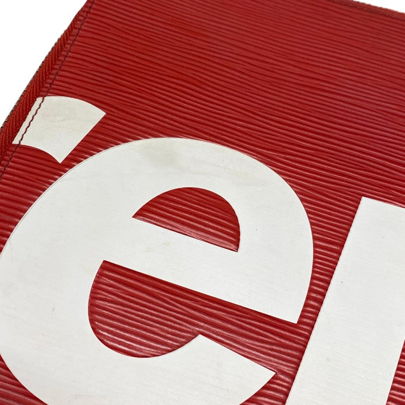 ルイ・ヴィトン LOUIS VUITTON ポシェット・ジュールGM シュプリームコラボ M67722 レッド エピ ユニセックス セカンドバッグ