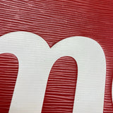 ルイ・ヴィトン LOUIS VUITTON ポシェット・ジュールGM シュプリームコラボ M67722 レッド エピ ユニセックス セカンドバッグ