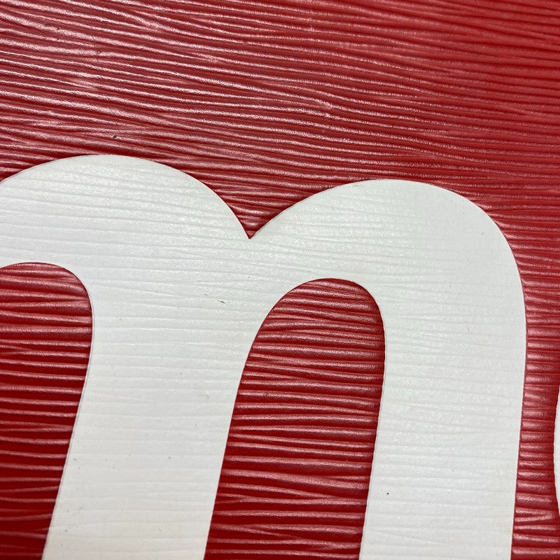 ルイ・ヴィトン LOUIS VUITTON ポシェット・ジュールGM シュプリームコラボ M67722 レッド エピ ユニセックス セカンドバッグ