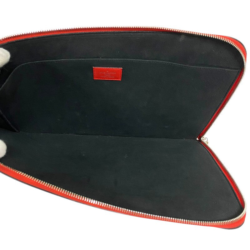 ルイ・ヴィトン LOUIS VUITTON ポシェット・ジュールGM シュプリームコラボ M67722 レッド エピ ユニセックス セカンドバッグ