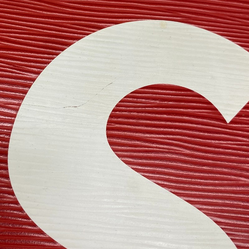 ルイ・ヴィトン LOUIS VUITTON ポシェット・ジュールGM シュプリームコラボ M67722 レッド エピ ユニセックス セカンドバッグ