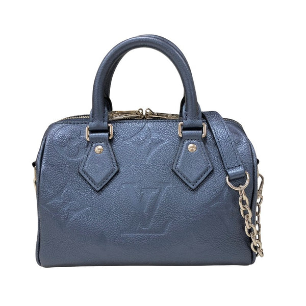 ルイ・ヴィトン LOUIS VUITTON スピーディ・バンドリエール20 M58958 メタリックブルー モノグラムアンプラント レディース ショルダーバッグ