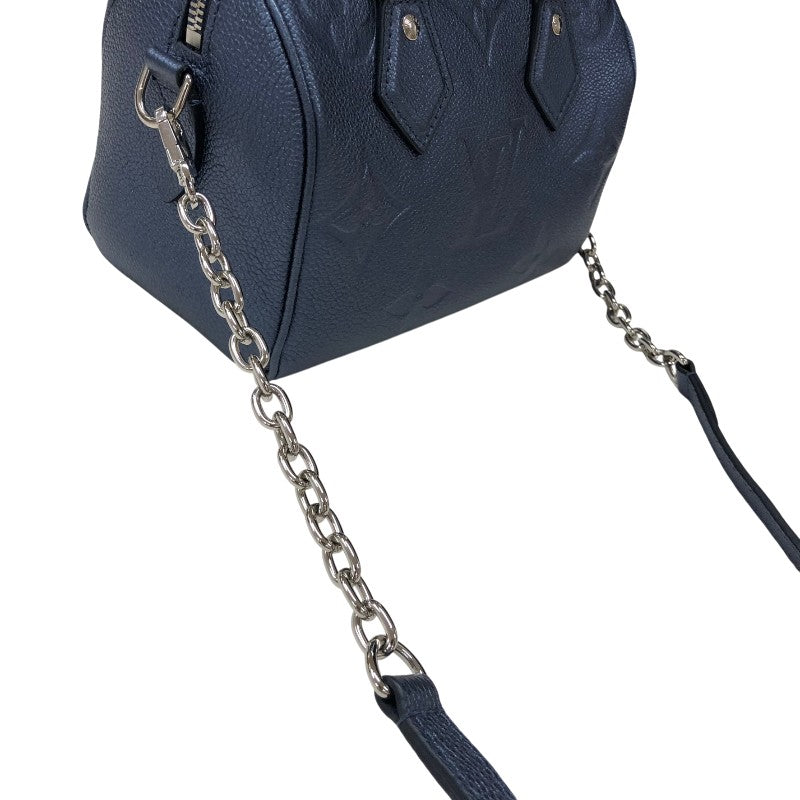 ルイ・ヴィトン LOUIS VUITTON スピーディ・バンドリエール20 M58958 メタリックブルー モノグラムアンプラント レディース ショルダーバッグ