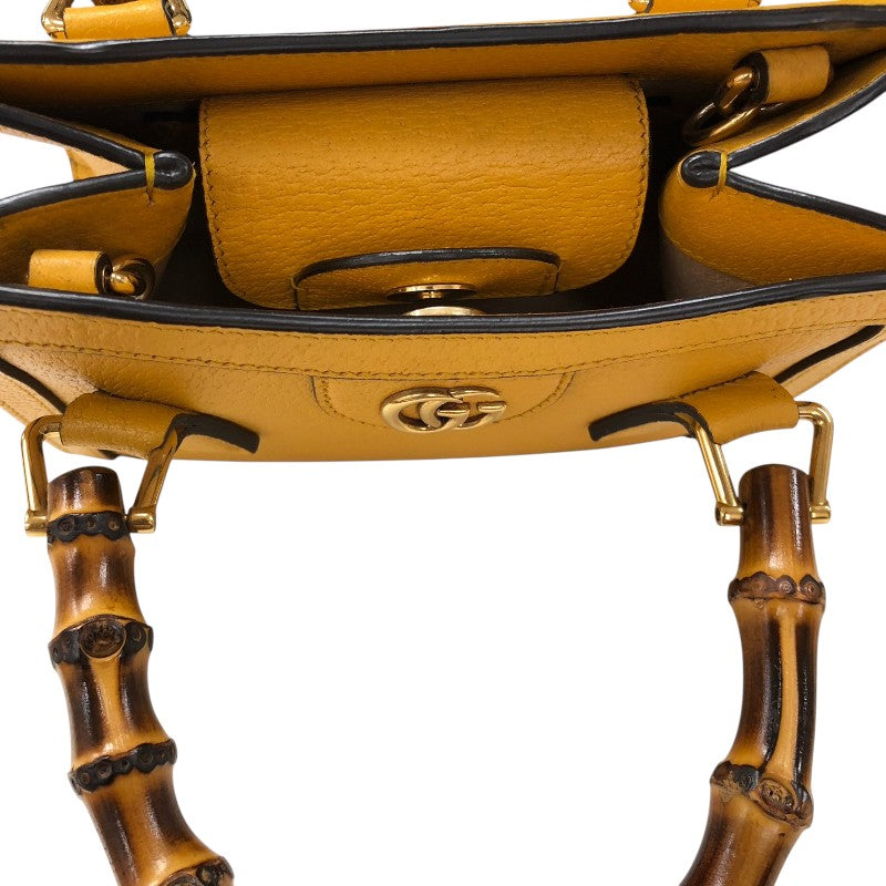 グッチ GUCCI ダイアナ スモールトートバッグ 702732 イエロー