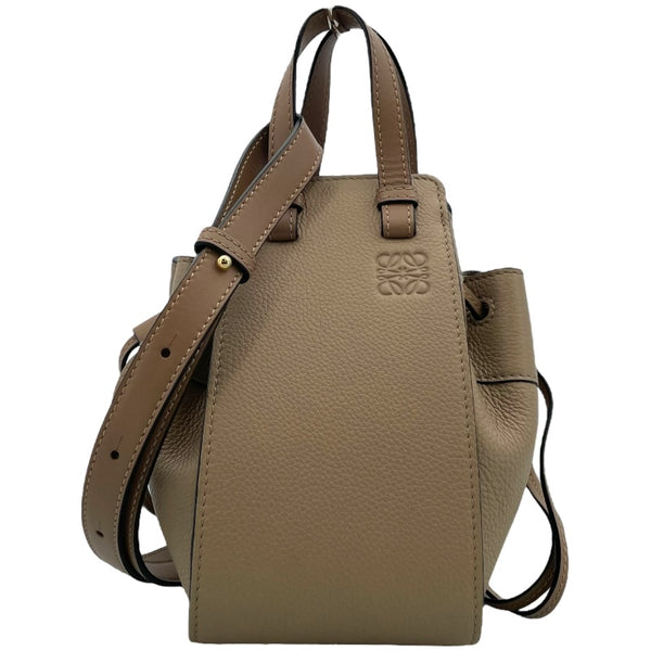 ロエベ LOEWE ハンモック ドローストリングミニ A538V07X15 ベージュ カーフ レディース ショルダーバッグ