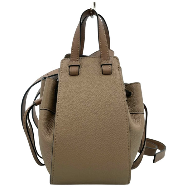 ロエベ LOEWE ハンモック ドローストリングミニ A538V07X15 ベージュ カーフ レディース ショルダーバッグ