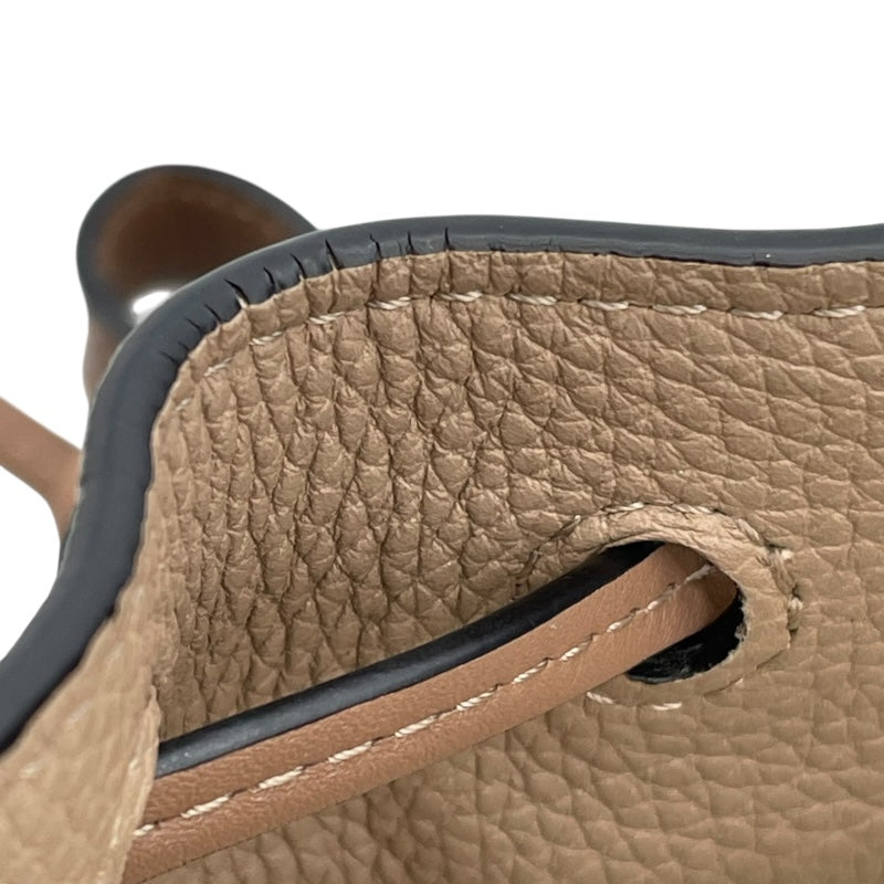 ロエベ LOEWE ハンモック ドローストリングミニ A538V07X15 ベージュ カーフ レディース ショルダーバッグ