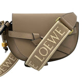 ロエベ LOEWE ゲートデュアルバッグミニ ア650N46X13 ベージュ カーフ/ジャガード レディース ショルダーバッグ