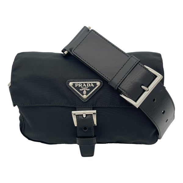 プラダ PRADA ウエストバッグ BM0012 ブラック ナイロン ユニセックス ウエストバッグ