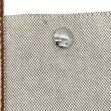 エルメス HERMES ニューフールトゥカバス アイボリー・ブラウン SV金具 トワル レディース トートバッグ